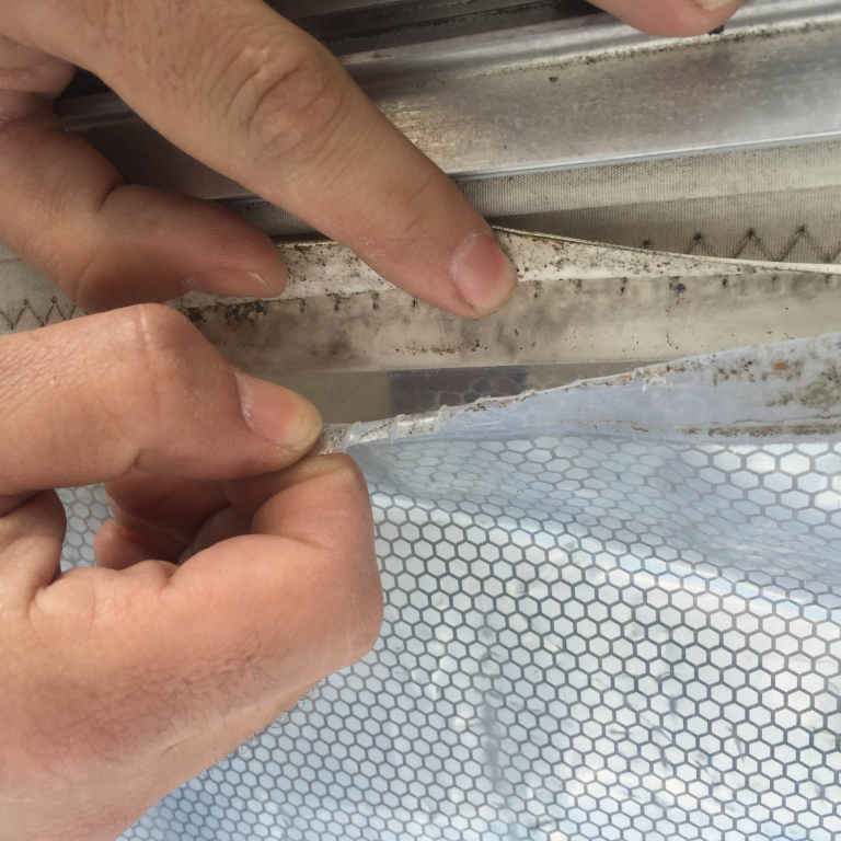Ripped seam on ETFE roof