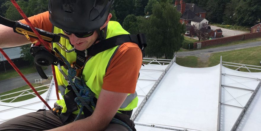 Dismantling the iconic tensile fabric extension